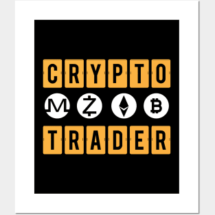 Crypto Trader Bitcoin HODL Cryptocurrency Posters and Art